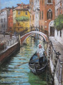Kolory Wenecji Venice Venedig Venetia oil. 35x26cm